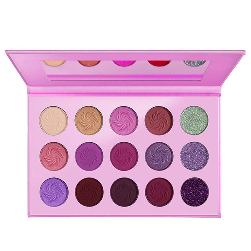 Eyeshadow Palette 15 Color Matte Shimmer Pigmented Rainbow Neon Makeup (1)
