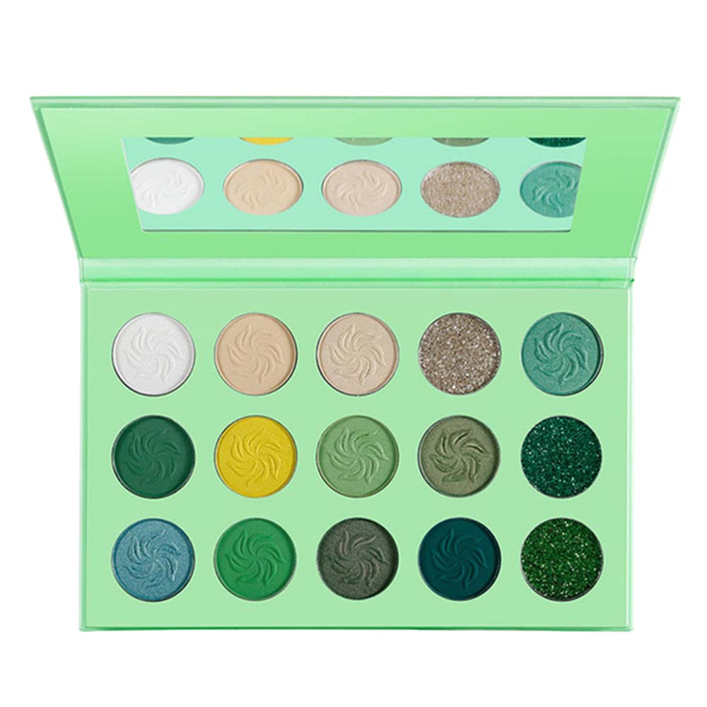 Eyeshadow Palette 15 Color Matte Shimmer Pigmented Rainbow Neon Makeup (2)