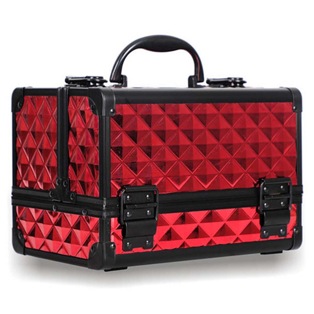 Professional Aluminum Alloy Frame Women Cosmetic Case Travel Large Capacity Suitcase
