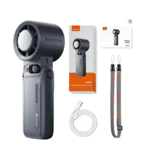 6000mAh Foldable Turbo Handheld Fan with 199-Speed LED Display