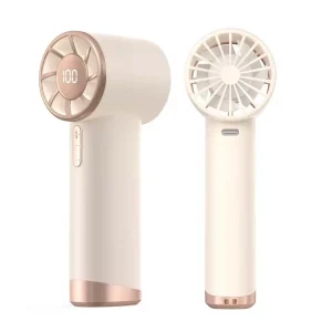 Portable Turbo Handheld Fan with 3000mAh Battery and Digital Display