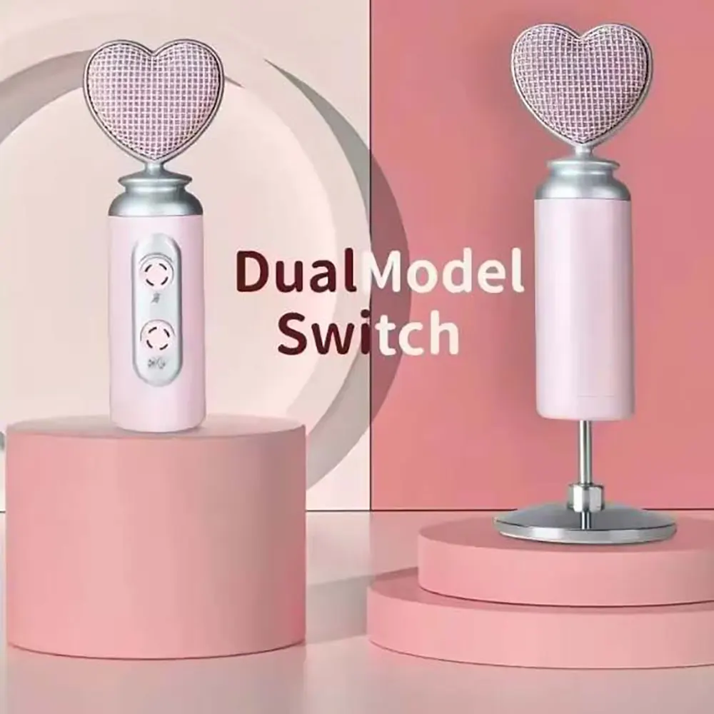 USB-C Noise Reduction Condenser Microphone For Mobile PC Live Streaming Pink Kit (6) USB-C Noise Reduction Condenser Microphone For Mobile PC Live Streaming Pink Kit