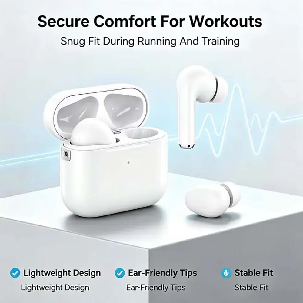 Wireless Heart Rate Monitor TWS Earbuds Noise Cancelling Bluetooth Sport Earphones (1) Wireless Heart Rate Monitor TWS Earbuds Noise Cancelling Bluetooth Sport Earphones
