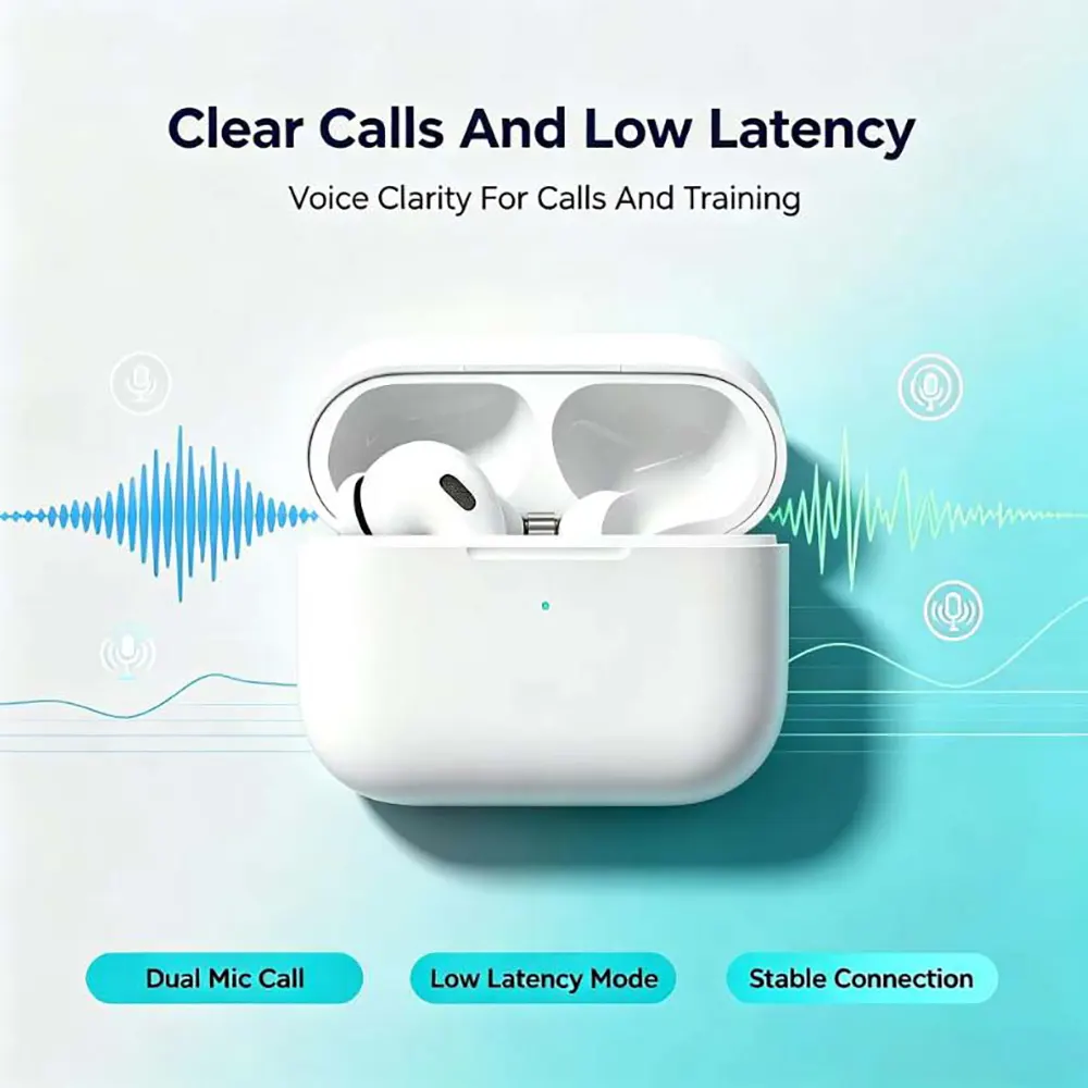 Wireless Heart Rate Monitor TWS Earbuds Noise Cancelling Bluetooth Sport Earphones (4) Wireless Heart Rate Monitor TWS Earbuds Noise Cancelling Bluetooth Sport Earphones